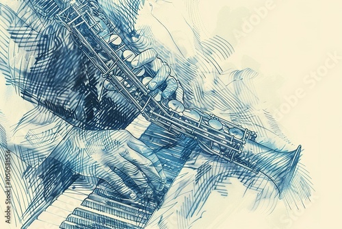 concert poster / Sketchy music design - elegant