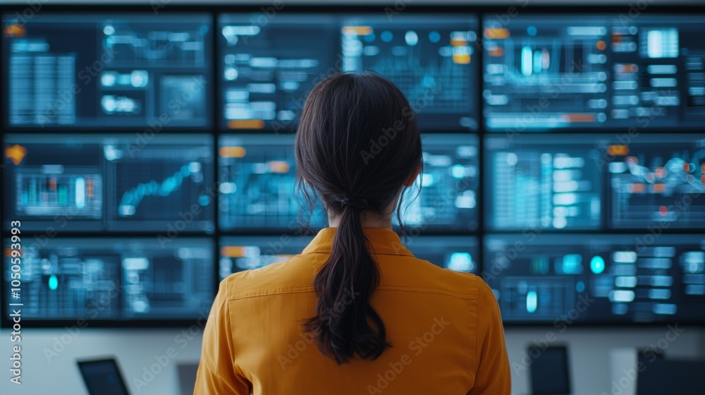 Woman in Tech Office Presenting Data to Team Woman in Tech Office Presenting Data to Team