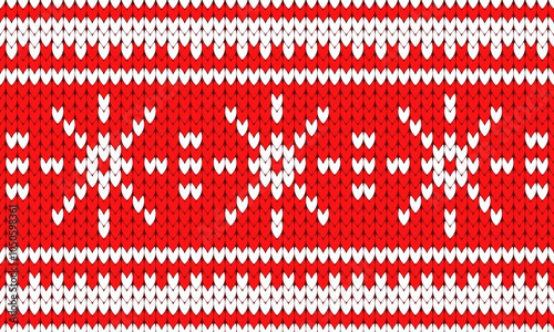 seamless knitted pattern with hearts