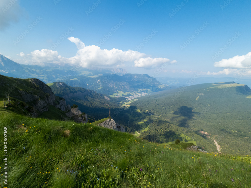 Fototapeta premium A view from Seceda - Odle - Val Gardena - Ortisei - Italy
