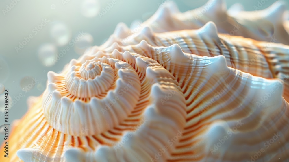 Abstract depiction of a nautilus shell, focusing on its detailed swirl. The shell's natural patterns are beautifully displayed in this art piece. Abstract depiction of a nautilus shell, focusing on its detailed swirl. The shell's natural patterns are beautifully displayed in this art piece.