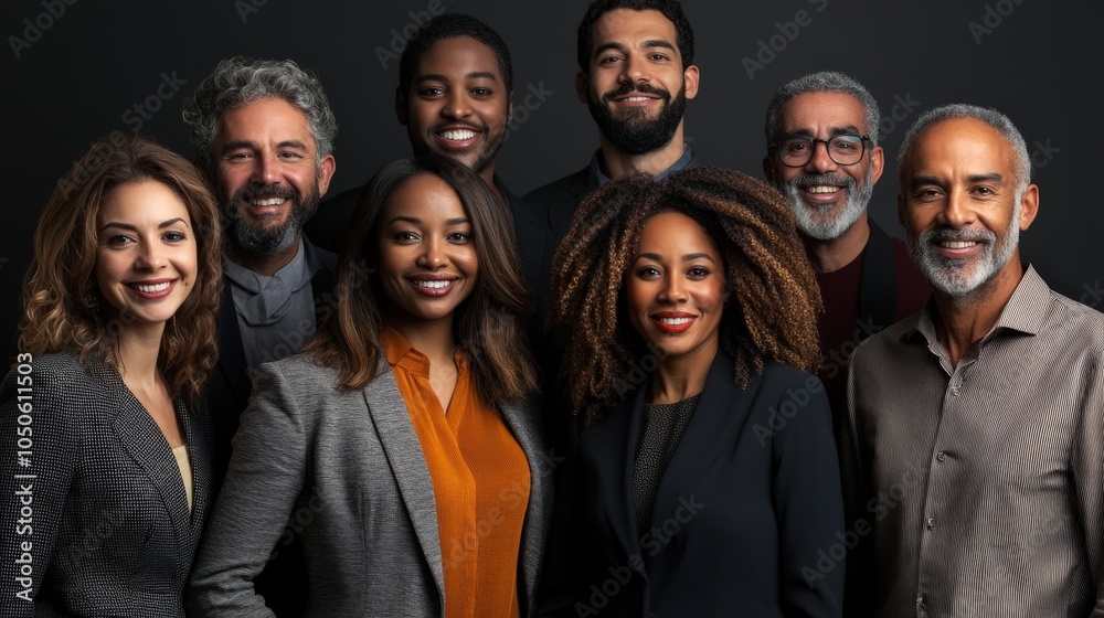 Group Portrait Showcasing Diverse Team of Professionals Group Portrait Showcasing Diverse Team of Professionals