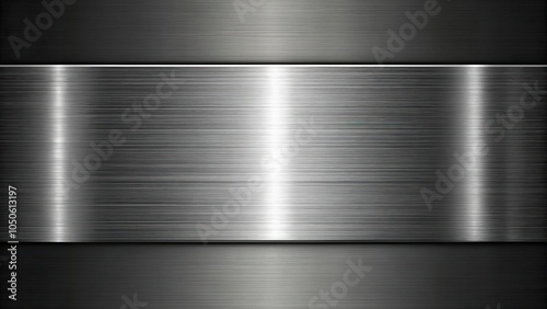 Metallic Chrome Texture on Black Background, dark alleyway, mirror-like finish