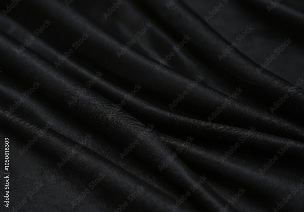 Fototapeta premium wallpaper, black fabric, abstract black background