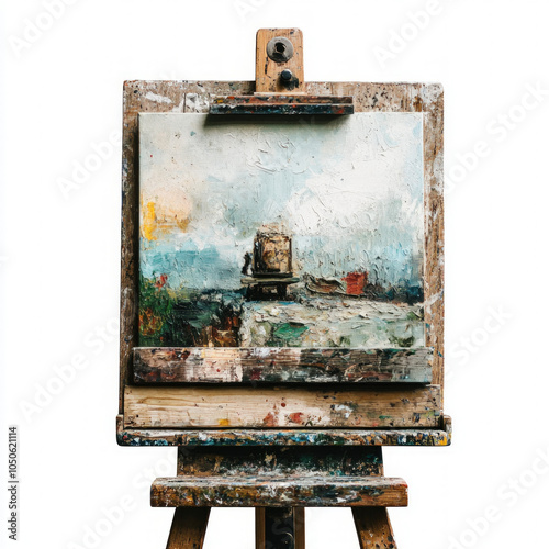 Artist Easel Isolated