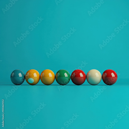 Billiard Balls Isolated