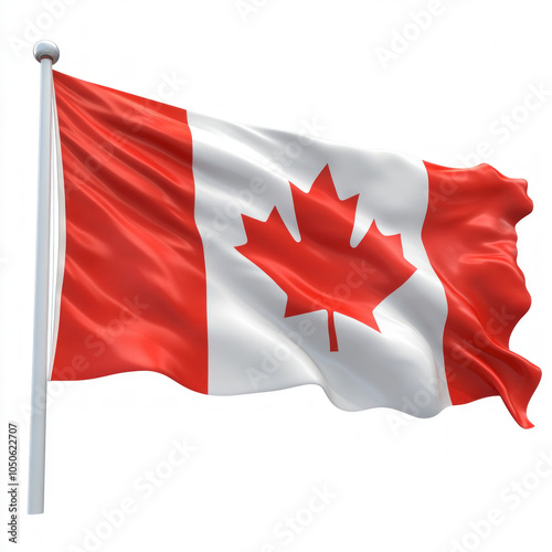 Canadian Flag Isolated