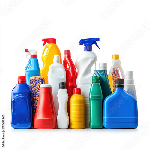 Cleaning Supplies Isolated