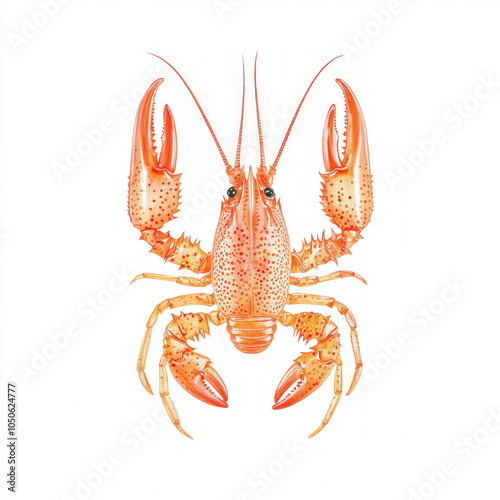 Crayfish Isolated