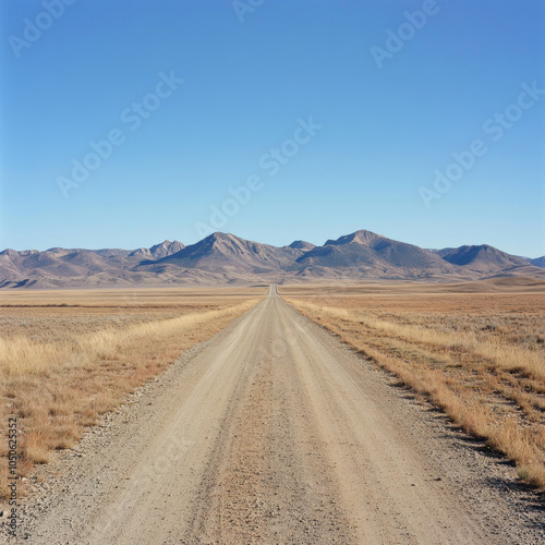 Dirt Road Isolated