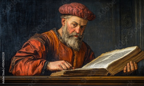 Gutenberg and the Printing Press: A Technological Innovation: A photo of Gutenberg and his printing press, a revolutionary technology that changed the, Generative AI