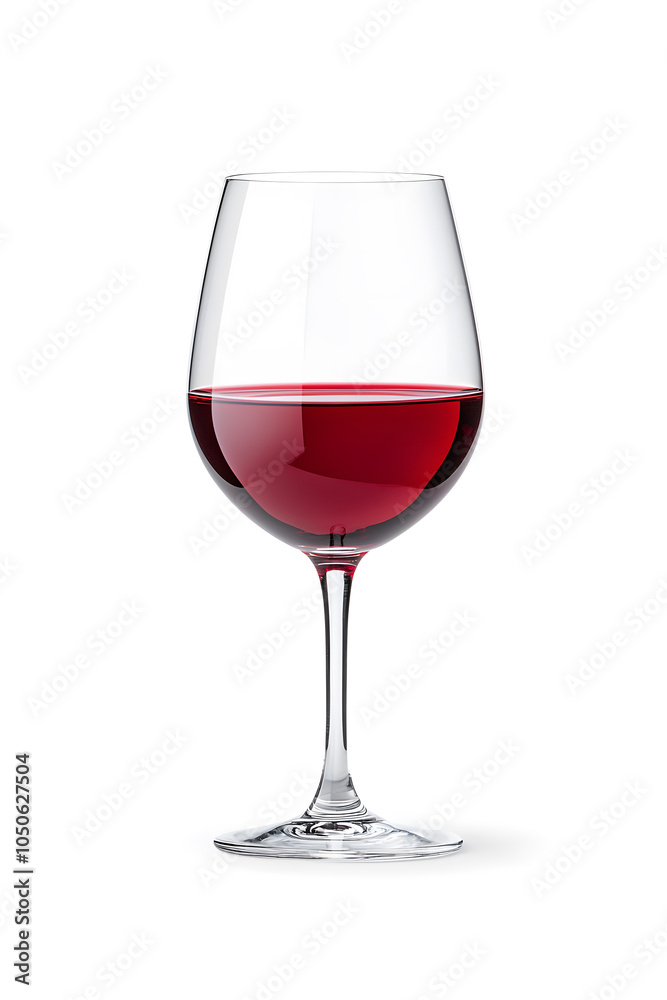Glass of red wine isolated on white background Glass of red wine isolated on white background