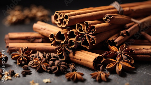 cinnamon sticks and anise