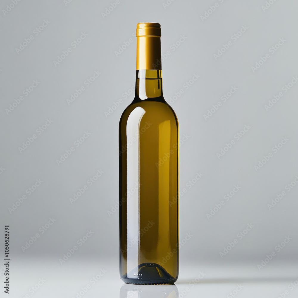 Open Wine Bottle Isolated Open Wine Bottle Isolated
