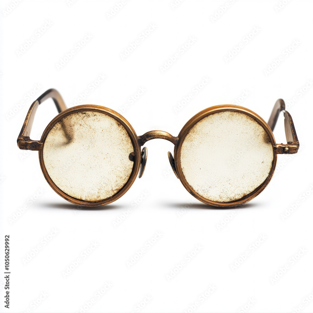 Fototapeta premium Round Spectacles Isolated