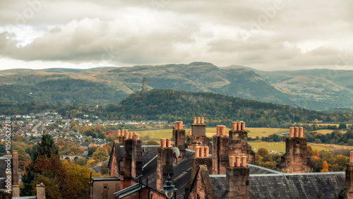 a view from Stirling Scotland into the highlands