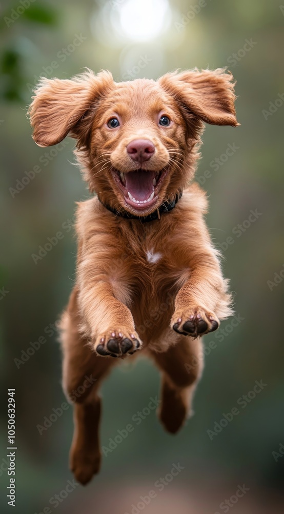 Joyful Brown Dog Mid-Air in Motion, Isolated on Clean Background, Captures Pure Happiness, Energetic Pet Running Free, Perfect for Advertising, Pets, and Lifestyle, Generative AI Joyful Brown Dog Mid-Air in Motion, Isolated on Clean Background, Captures Pure Happiness, Energetic Pet Running Free, Perfect for Advertising, Pets, and Lifestyle, Generative AI