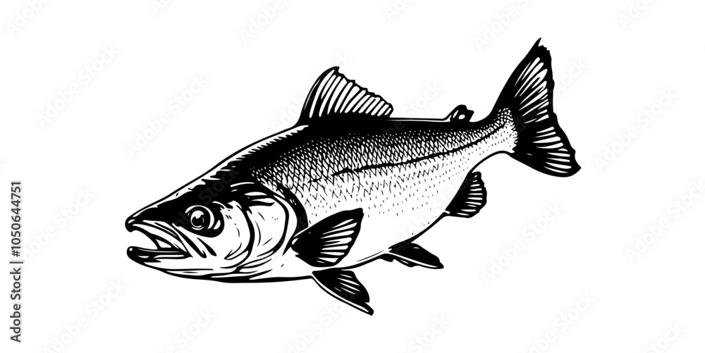 Fototapeta premium Fish Vector Art & Illustration