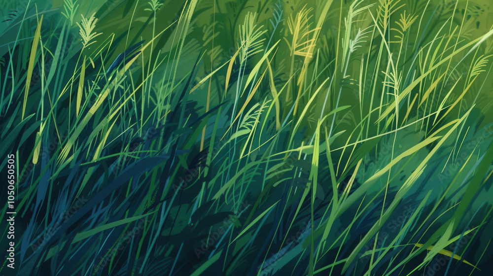 bunches of grass