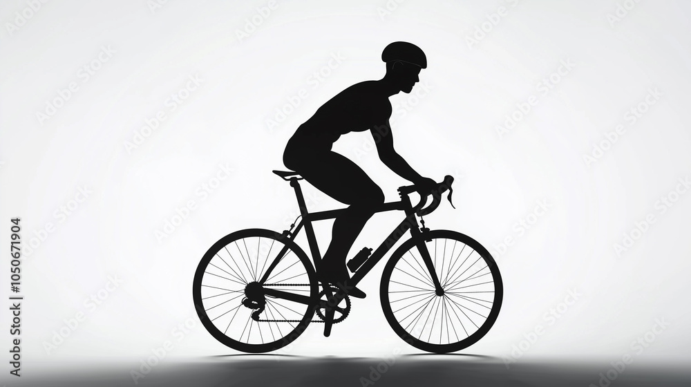 Black Silhouette of Biker Riding a Bicycle
Black Silhouette of Biker Riding a Bicycle