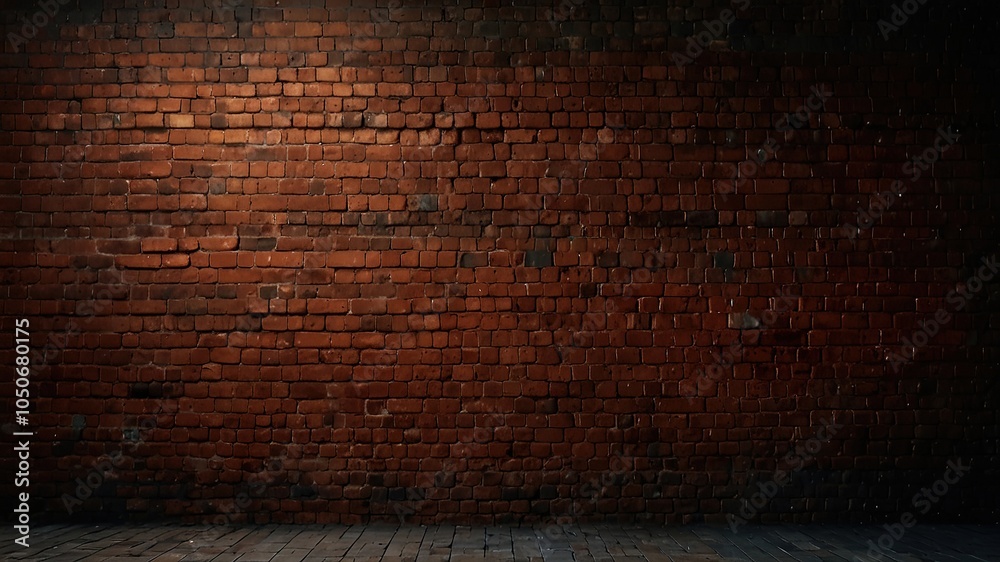 Red Brick Wall Night Photography Red Brick Wall Night Photography