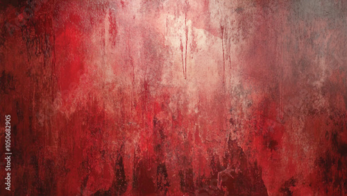 Detailed red grunge hand painted watercolor texture background. Abstract smoky red texture background image.