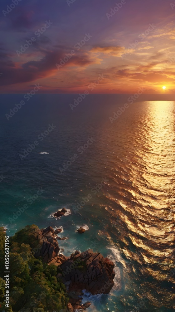 sunset in the sea sunset in the sea