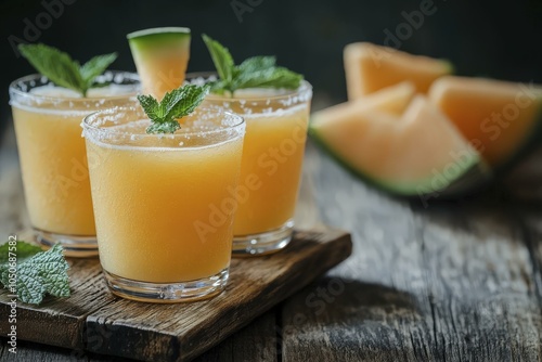 Cantaloupe Cocktail with Mint: Refreshing Summer Drink