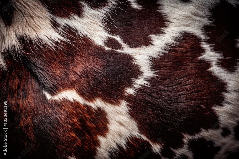 Realistic Cow Pattern Skin Texture for Rustic Design Projects and Rural Charm Realistic Cow Pattern Skin Texture for Rustic Design Projects and Rural Charm