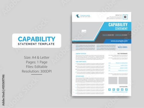 Capability Statement template design
