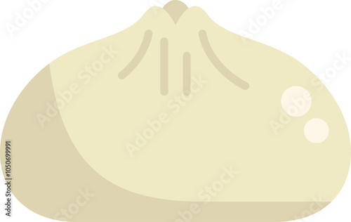 Simple vector illustration of khinkali, a traditional georgian dumpling