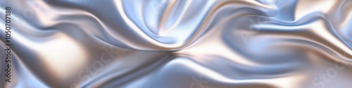 a silver and white fabric with waves photo