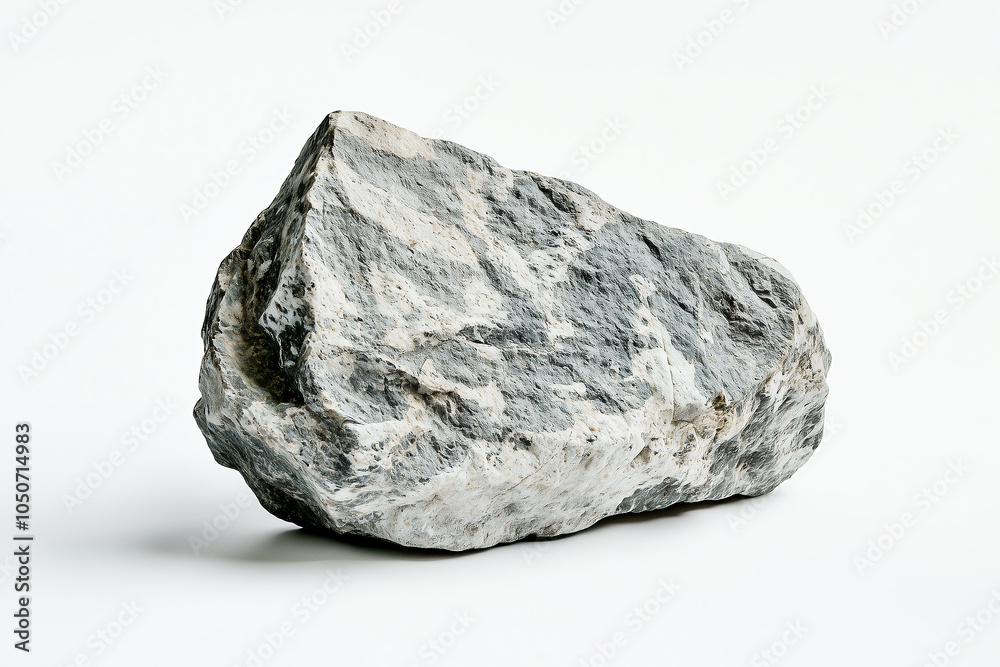 Fototapeta premium isolated rock on a white background 