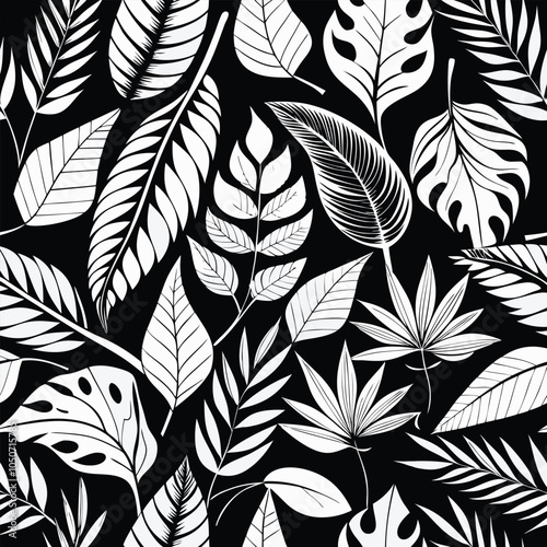 Multicolor leaves seamless pattern background. Natural seamless pattern.