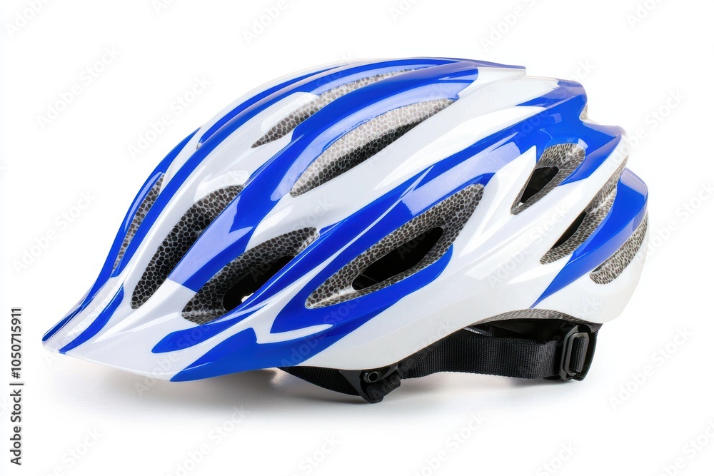 A bicycle helmet with a sleek design, indicating safety and sporty aesthetics A bicycle helmet with a sleek design, indicating safety and sporty aesthetics