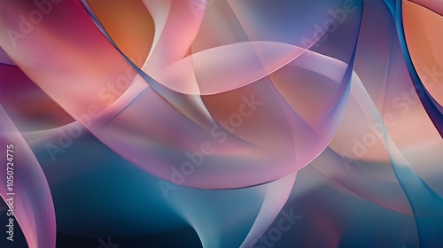 A collection of overlapping abstract shapes in translucent layers, symbolizing the transparency and openness in diverse societies, photography style