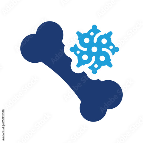 Bone cancer icon