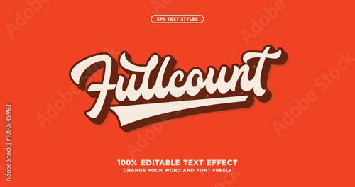 Fullcount: Infuse your designs with bold, energetic baseball-inspired text effects! Ideal for sports-themed projects, bringing the game’s excitement straight into your creative work.