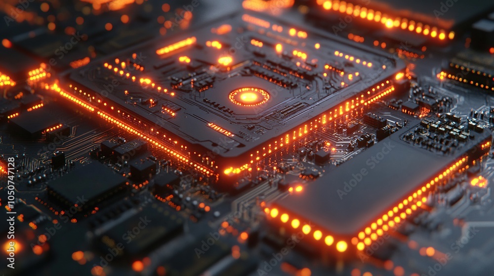 Fototapeta premium Abstract technology background