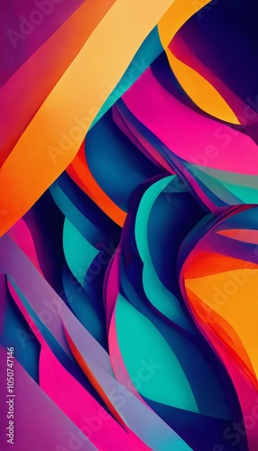 Abstract colorful shapes background