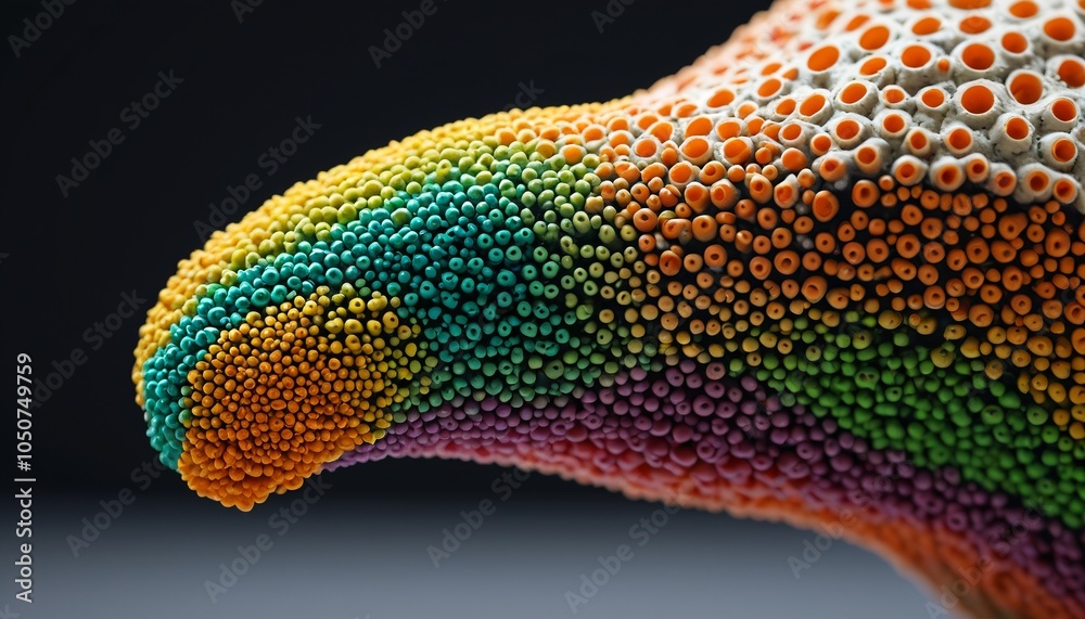 Fototapeta premium A side profile of a porous hybrid composite demonstrating its strength and flexibility, highlighting its applications in biodegradable technology, Generative AI