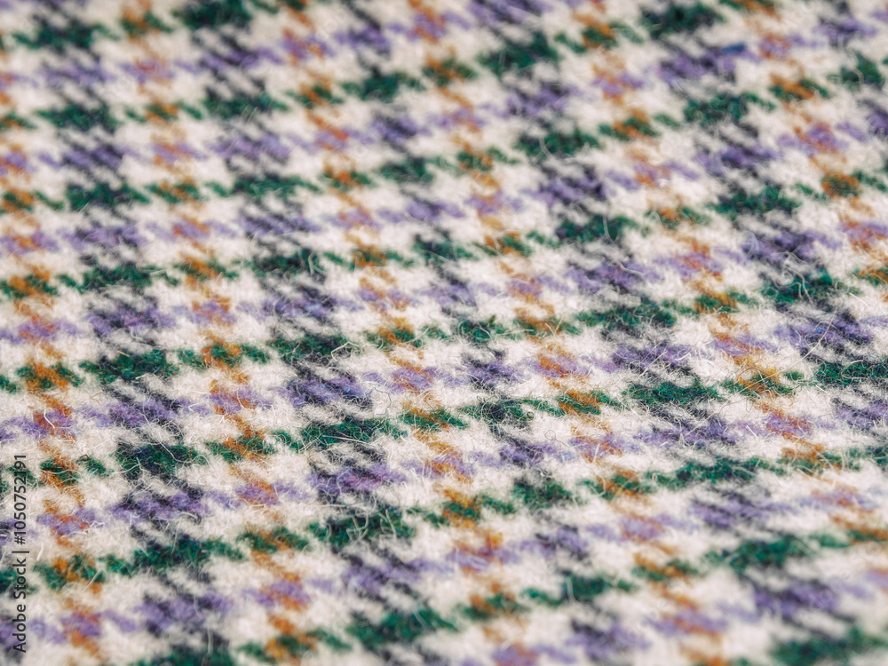 Fototapeta premium Macro photography of fabric texture, detailing soft waves and patterns, creating an impression of tactile comfort and artistic elegance