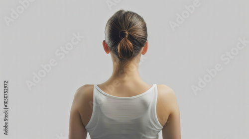 portrait of a woman backview