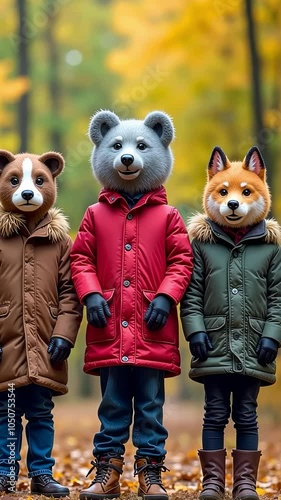 Stylish Quadrobics Animal Squad Winter Fashion photo