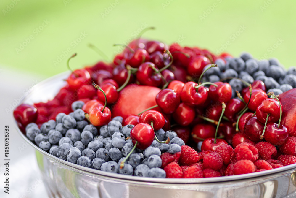 A Refreshing Bowl of Summer Berries Delight Natural and Delicious Berries A Refreshing Bowl of Summer Berries Delight Natural and Delicious Berries