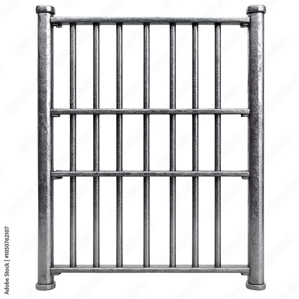 Prison iron bars isolated on transparent background Prison iron bars isolated on transparent background