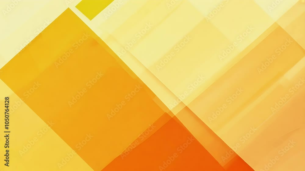 Abstract geometric background gradient yellow orange colors featuring motion design elements rectangle shapes dynamically moving providing visually engaging 4K animation digital projects geometry