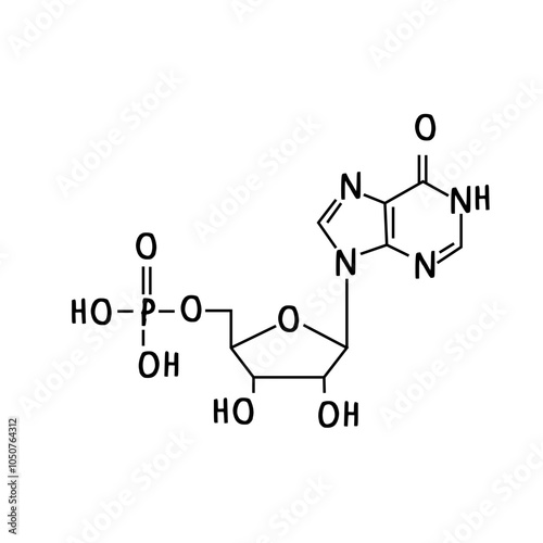 chemical structure of Inosinic Acid.svg