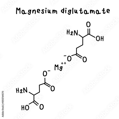 Flavor enhancer Magnesium diglutamate.svg