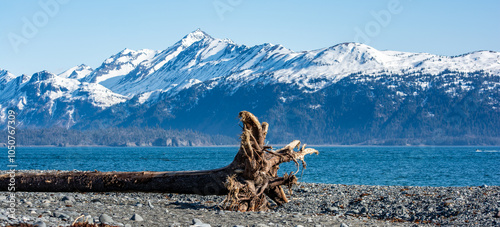 Foto View of the Kachemak Bay from the Homer Spit.